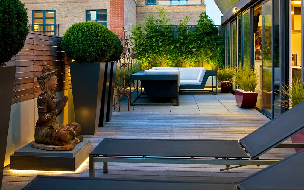 contemporary roof terrace