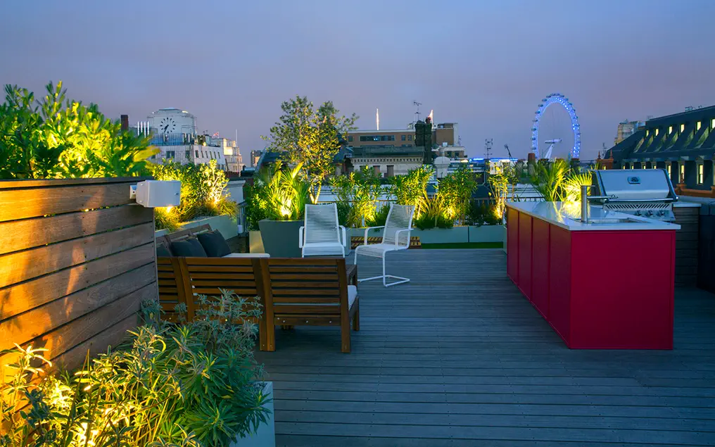 modern roof garden designers london